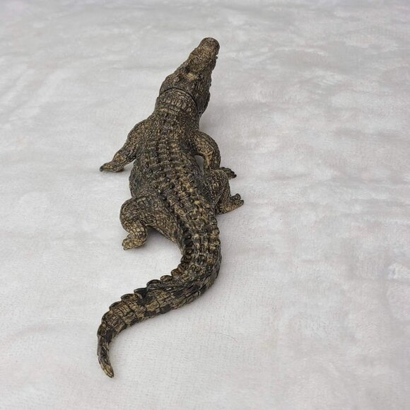 2014 Schleich Alligator Crocodile Collectible Toy Figure Movable Jaw 7" Retired - Picture 6 of 11